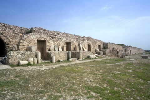 The walls at Bulla Regia, Tunisia. Artist: Samuel Magal