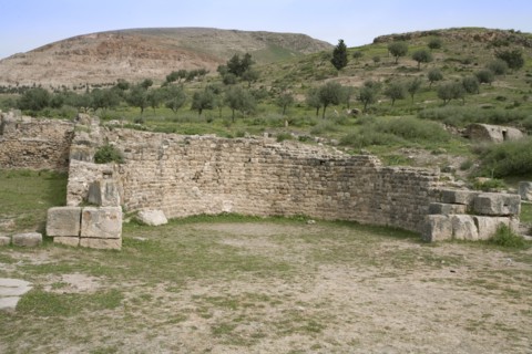 A basilica in Bulla Regia, Tunisia. Artist: Samuel Magal