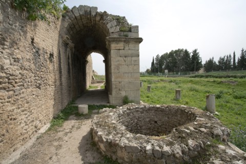 The gate at Bulla Regia, Tunisia. Artist: Samuel Magal