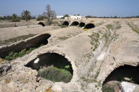 The La Malga cisterns at Carthage, Tunisia. Artist: Samuel Magal
