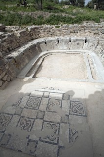 The latrine at the Baths of the Cyclopes, Dougga (Thugga), Tunisia. Artist: Samuel Magal