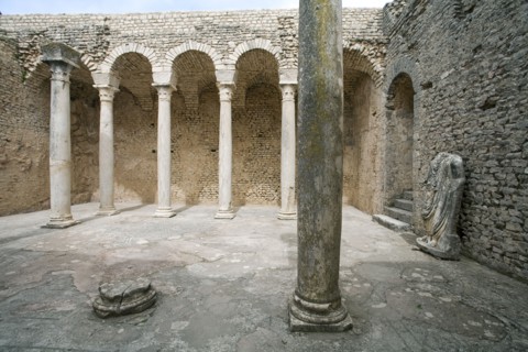 The Baths of Licinius at Dougga (Thugga), Tunisia. Artist: Samuel Magal