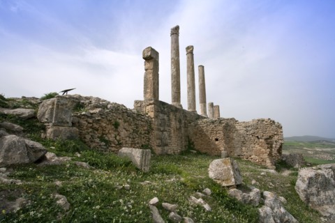The Temple of Baal-Saturn, Dougga (Thugga), Tunisia. Artist: Samuel Magal