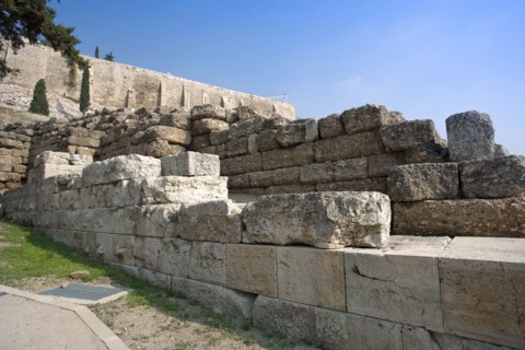Walls of The Acropolis, Athens, Greece. Artist: Samuel Magal