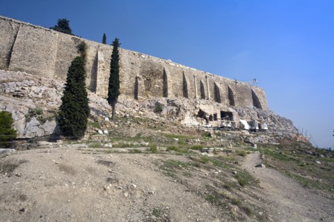 Walls of The Acropolis, Athens, Greece. Artist: Samuel Magal