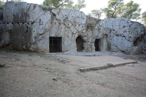 Socrates' prison, Athens, Greece. Artist: Samuel Magal