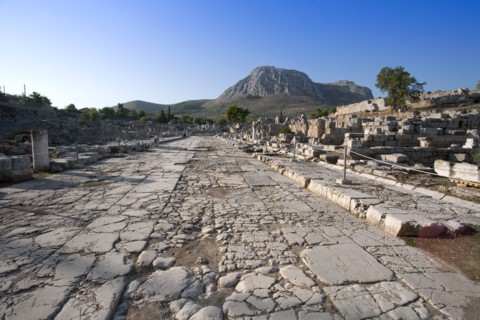 Lechaion Road, Corinth, Greece. Artist: Samuel Magal
