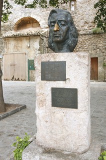 Bust of Frederic Chopin, Valldemossa, Mallorca, Spain, 2008.