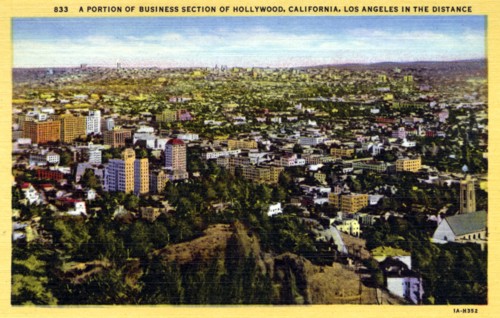 Part of the business district of Hollywood, Los Angeles, California, USA, 1931. Artist: Unknown