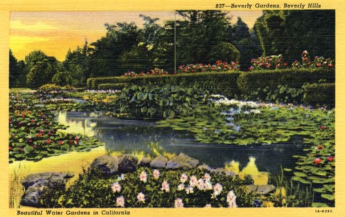 Beverly Gardens, Beverly Hills, California, USA, 1931. Artist: Unknown