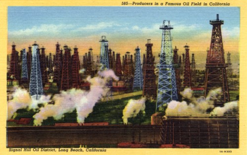 Signal Hill Oil District, Long Beach, California, USA, 1931. Artist: Unknown