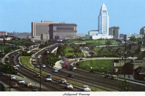 Hollywood Freeway, Los Angeles, California, USA, 1970. Artist: Unknown
