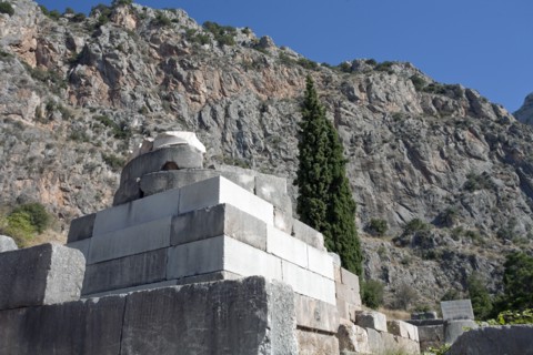 The Tripod of Palataea, Delphi, Greece. Artist: Samuel Magal