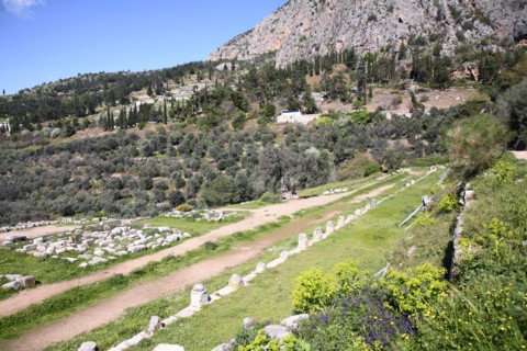 The gymnasium at Delphi, Greece. Artist: Samuel Magal