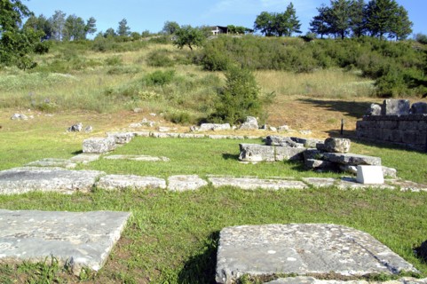 The Temple of Aphrodite at Dodona, Greece. Artist: Samuel Magal