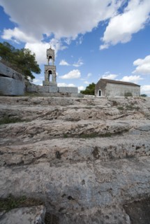 Temple L of the acropolis in Eleusis, Greece. Artist: Samuel Magal