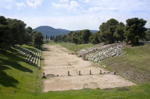 The stadium at Epidauros, Greece. Artist: Samuel Magal