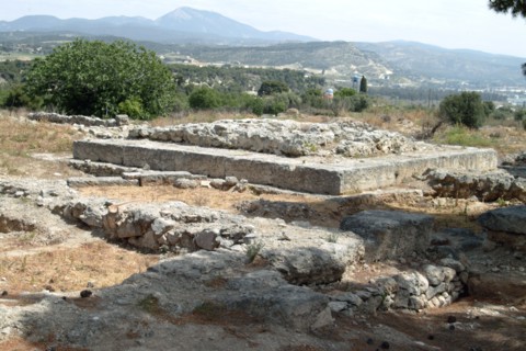 The Sanctuary of Poseidon at Isthmia, Greece. Artist: Samuel Magal