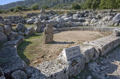 The Prytaneion at Kassope, Greece. Artist: Samuel Magal
