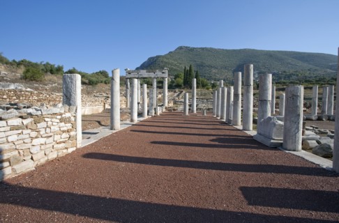 The gymnasium at Messene, Greece. Artist: Samuel Magal