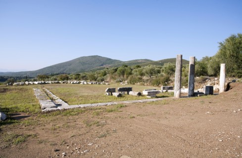 A palaestra in Messene, Greece. Artist: Samuel Magal