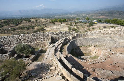 Grave Circle A, Mycenae, Greece. Artist: Samuel Magal