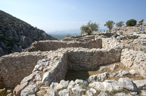 Building Delta at Mycenae, Greece. Artist: Samuel Magal