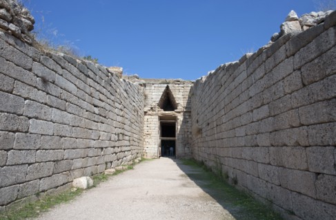 A tholos tomb of Clytemnestra, Mycenae, Greece Artist: Samuel Magal
