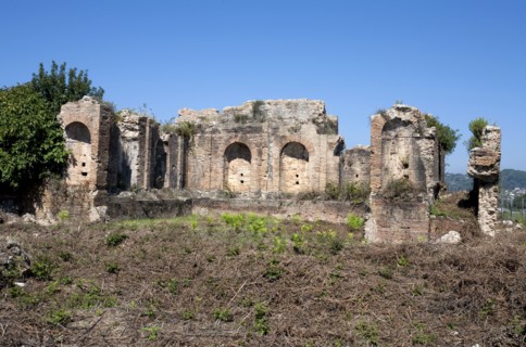 The nymphaeum at Nikopolis, Greece. Artist: Samuel Magal