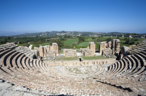 The Odeon at Nikopolis, Greece. Artist: Samuel Magal
