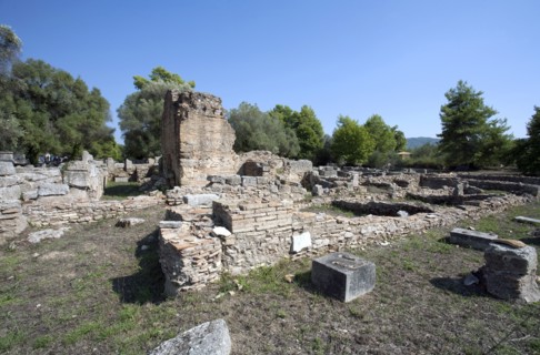 The east baths at Olympia, Greece. Artist: Samuel Magal