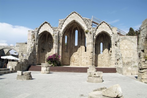 The Church of Our Lady of the Burgum, Crusader City, Rhodes, Greece. Artist: Samuel Magal