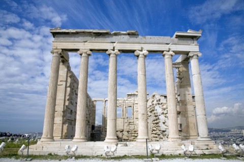 The Sanctuary of Athena, the Erechtheion, The Acropolis, Athens, Greece Artist: Samuel Magal