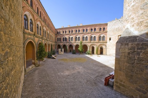 The inner courtyard of Belmonte Castle, Belmonte, Spain, 2007. Artist: Samuel Magal