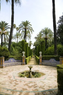 Gardens, the Alcazar, Seville, Andalusia, Spain, 2007.  Artist: Samuel Magal