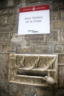 The mail box outside Ardiaca House, Archdeacon's Palace, Barcelona, Spain, 2007. Artist: Samuel Magal