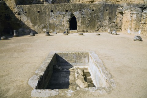 The inner courtyard of Servilia's Tomb, Carmona, Spain, 2007. Artist: Samuel Magal