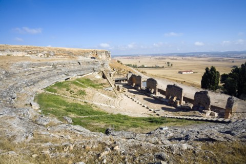 The Roman theatre in Clunia, Spain, 2007. Artist: Samuel Magal