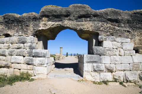 A gate in the Roman city of Emporiae, Empuries, Spain, 2007.  Artist: Samuel Magal