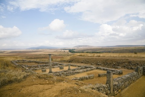 Roman houses in Numantia (Numancia), Spain, 2007. Artist: Samuel Magal