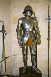 A suit of armour in the Royal Artillery Hall in the Alcazar of Segovia, Segovia, Spain, 2007. Artist: Samuel Magal