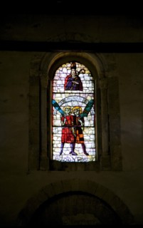 A stained glass window in San Justo and San Pastor Church, Segovia, Spain, 2007. Artist: Samuel Magal