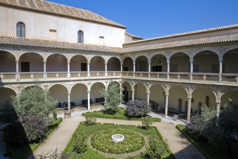 Cloisters and garden, Holy Cross Museum (Museo Santa Cruz), Toledo, Spain, 2007. Artist: Samuel Magal