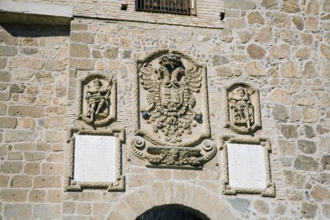 Detail, Puente de San Martin (St Martin's Bridge), Toledo, Spain, 2007.  Artist: Samuel Magal