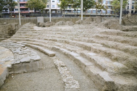 Remains of the Roman Theatre, Zaragoza, Spain, 2007. Artist: Samuel Magal