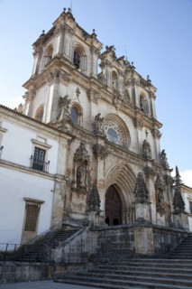 Baroque facade of the Monastery of Alcobaca, Alcobaca, Portugal, 2009.  Artist: Samuel Magal