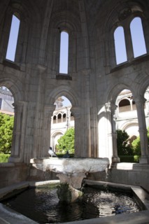 Water basin, Cloisters of King Dinis, Monastery of Alcobaca, Alcobaca, Portugal, 2009. Artist: Samuel Magal