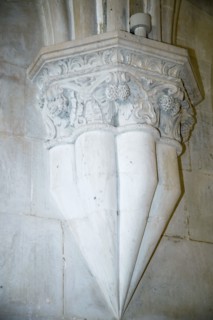 Detail of Gothic style architecture, Monastery of Alcobaca, Alcobaca, Portuga, 2009.  Artist: Samuel Magal