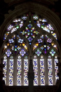 Stained glass window, Monastery of Batalha, Batalha, Portugal, 2009. Artist: Samuel Magal