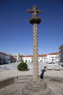 Cross in the city square, Castelo Branco, Portugal, 2009.  Artist: Samuel Magal
